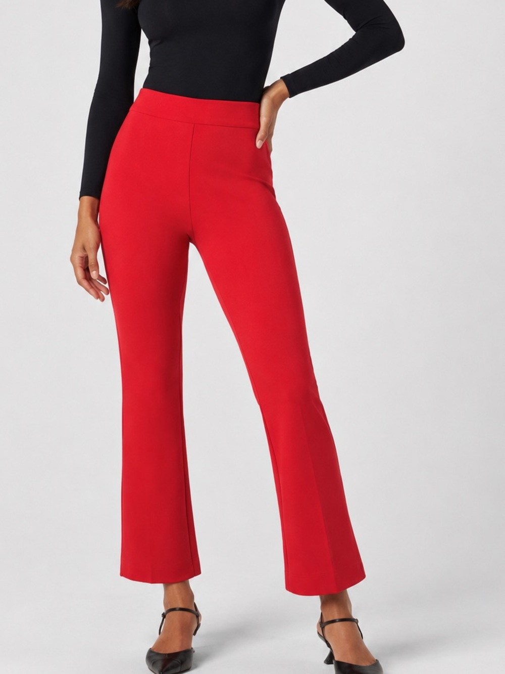 Spanx Red Slim Bootcut Ponte Pants Small